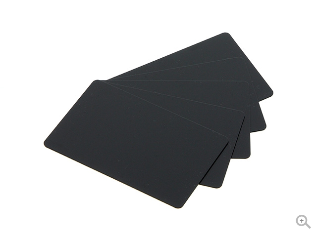 PVC card Black 30mil CR 80 format